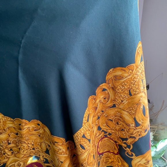 Chanel Gold Chain And CC Silk Scarf. - Picture 10 of 15